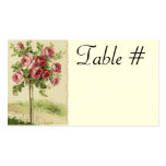Vintage Wedding Reception Table Cards Business Card Template