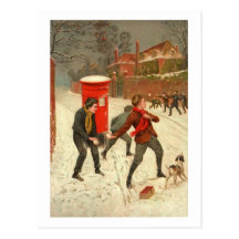 Vintage Winter Scene Postcard