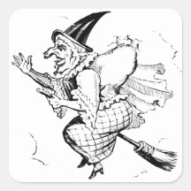 Vintage Witch illustration Sticker
