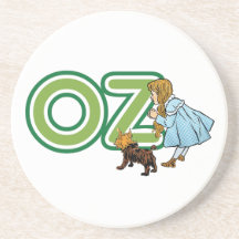 Vintage Wizard of Oz; Dorothy Toto with Letters OZ Drink Coaster