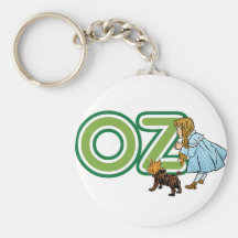 Vintage Wizard of Oz; Dorothy Toto with Letters OZ Keychains