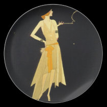 Vintage Woman Plate plates
