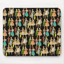 Vintage Women's Fashion Mousepad