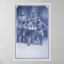 Vintage World War 1 photo German soldiers Posters