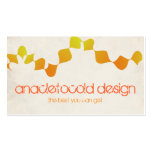 vintage wrinkled old paper orange leaves business card template