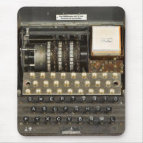 Vintage_WWII_Enigma_03 Mouse Pads mousepads
