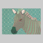 Vintage Zebra Turqoise & Pink Art posters