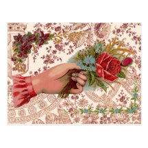 Vintge Bouquet Post Card