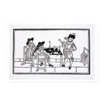 Vintners in a Tudor ale house, from a broadsheet ' posters