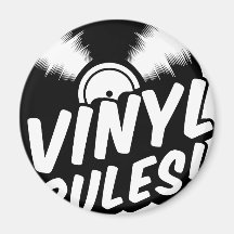 vinyl fridge magnet
