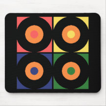Vinyl Pop Art Mousepad