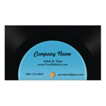 Vinyl Record Business Cards