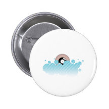 Vinyl Record Cloud - DJ Disc Jockey Music Pinback Button