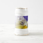 Viola Flowers Beer Stein Mug