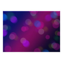 Violet Bokeh Custom Invitations