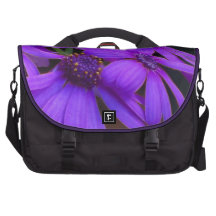 Violet Daisy Flowers Laptop Computer Bag