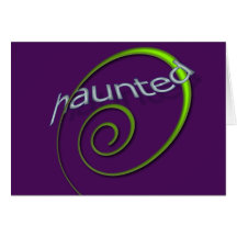 Violet Haunted Card