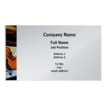 Violin and Bugle - Platinum Finish Business Card