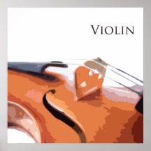 Violin Art Poster