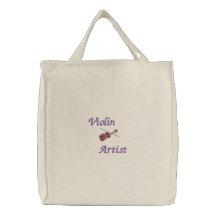Violin Artist Embroidered Bag for Violinist