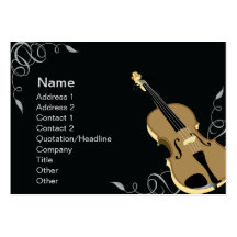 Violin - Chubby Business Card Templates