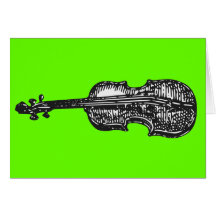 Violin Greeting Card