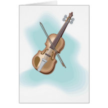 violin greeting cards