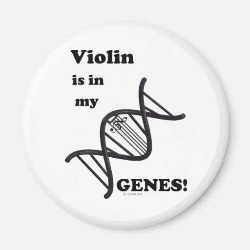 Violin Is In My Genes Refrigerator Magnet