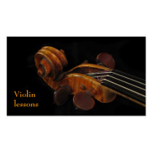 Violin Lessons Business Cards
