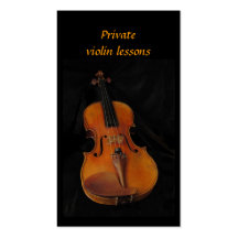Violin Lessons Business Cards