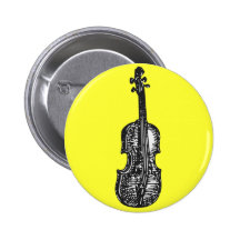 Violin Pinback Buttons