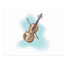 violin post card