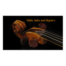 Violin Sales and Repairs Business Cards