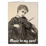 violinist greeting cards