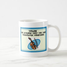 Violins- strings that hold the band together mug