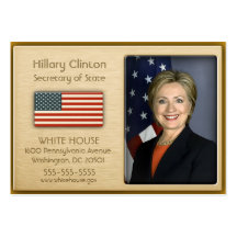 VIP Gold with American Flag Profile Cards Business Cards