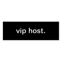 VIP Host Business Card