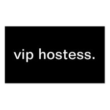 VIP Hostess Business Card Templates