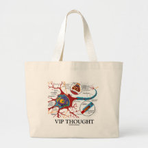 VIP Thought (Neuron / Synapse Humour) Canvas Bag