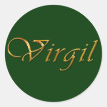 VIRGIL Name Branded Personalised Gift Stickers