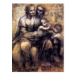 Virgin and Child with St. Anne sketch postcards