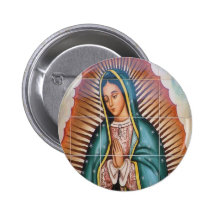 Virgin de Guadalupe Pinback Button
