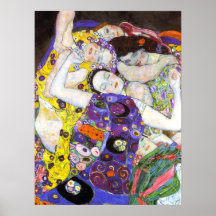 Virgin, Gustav Klimt Poster