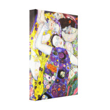 Virgin, Gustav Klimt Stretched Canvas Prints