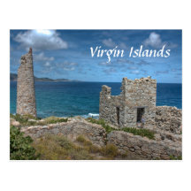Virgin Islands Castle Postcard