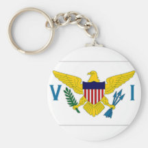 Virgin Islands Flag Key Chain