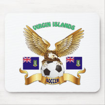 Virgin Islands Football Designs Mousepads