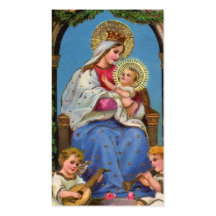 Virgin Mary and Baby Jesus Business Card