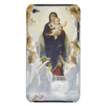 Virgin Mary and Jesus with angels iPod Touch Case