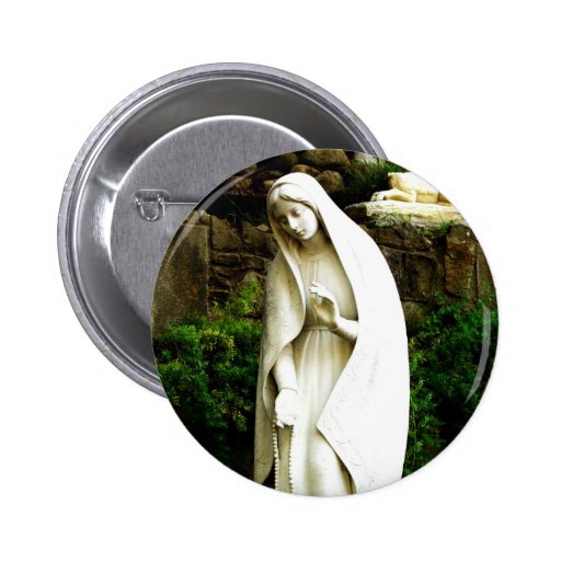 Virgin Mary Garden Statue Pin